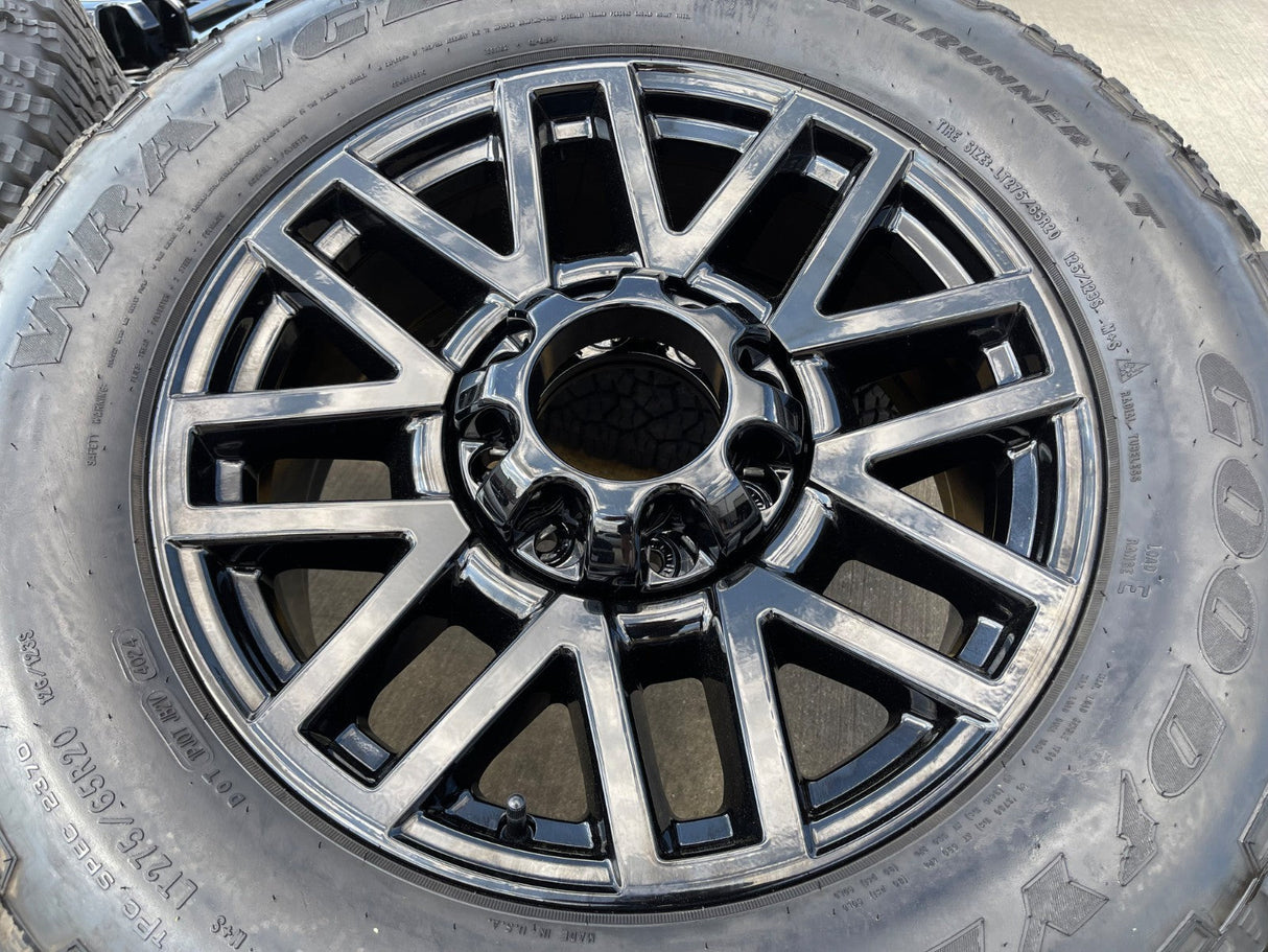 20" Ford F-250 F-350 LARIAT TREMOR OEM 10201 10104 rims wheels GOODYEAR A/T NEW Texas Truck Tire