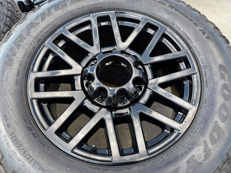 20" Ford F-250 F-350 LARIAT TREMOR OEM 10201 10104 rims wheels GOODYEAR A/T NEW Texas Truck Tire