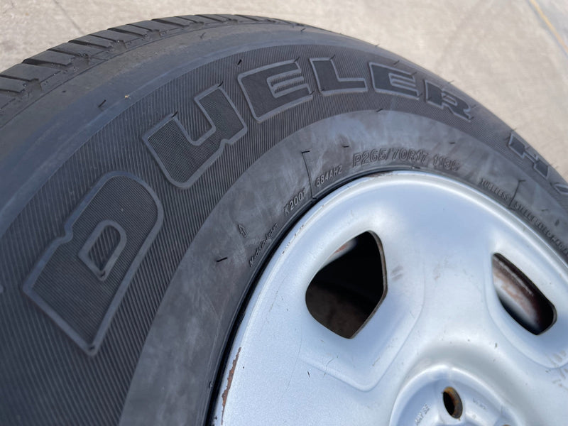 17" Ford F-150 OEM rim wheel 3557 3778 steel spare tire BRIDGESTONE H/T Texas Truck Tire