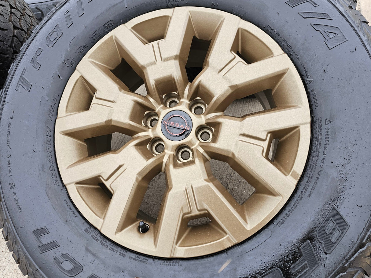 17" Nissan Frontier OEM BRONZE Desert Runner 62832 wheels rims 2025 2026 NEW Texas Truck Tire