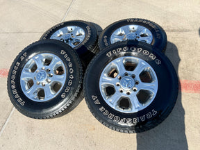 18" Ram 2500 3500 Laramie Power Wagon OEM wheels rims 2692 FIRESTONE A/T Texas Truck Tire