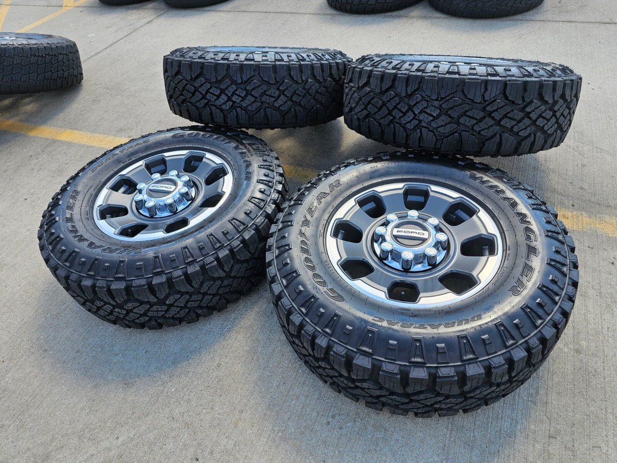 18" Ford F-250 F-350 OEM TREMOR rims wheels 10482 R/T 35" 2024 2025 2026 NEW Texas Truck Tire