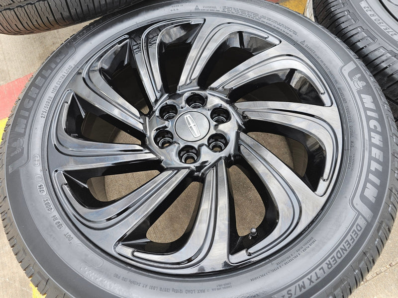 22" Lincoln Navigator OEM rims wheels 10497 Black Label MICHELIN NEW Texas Truck Tire