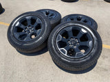 20" Dodge Ram 1500 OEM Laramie Black 2680 wheels rims tires 2024 2025 2026 NEW Texas Truck Tire