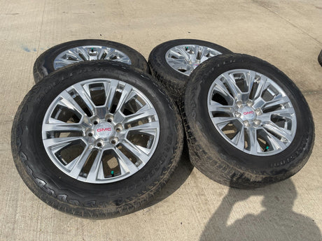 20" GMC Sierra Yukon Denali OEM 5917 wheels rims Chevy 2021 2022 2023 2025 2026 Texas Truck Tire