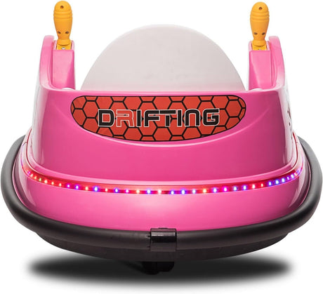 12V Electric Kids Ride-On Bumper Car with Remote Control and 360° Spin for Toddlers