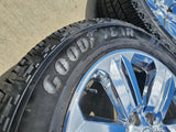 20" Ford F-150 Expedition OEM Lariat rims wheels 10171 tires CHROME NICE SET Texas Truck Tire