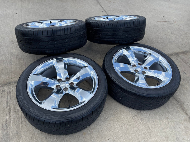 20" Dodge Charger Challenger Chrysler 300 OEM 2411 2424 wheels rims tires Texas Truck Tire