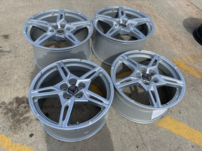 19" + 20" Chevy Corvette C8 OEM 14007 14008 wheels rims 2023 2024 2025 2026 Texas Truck Tire