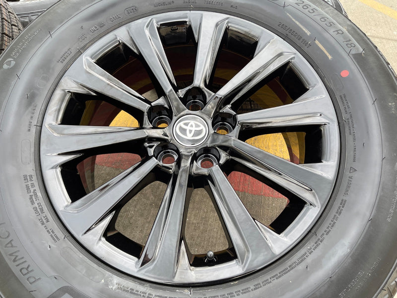 18" Toyota Grand Highlander OEM 10525 wheels rims BLACK Lexus TX350 NEW MICHELIN Texas Truck Tire