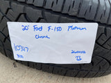 20" Ford F-150 OEM rim wheel CHROME 10347 Expedition spare PIRELLI A/T NICE Texas Truck Tire