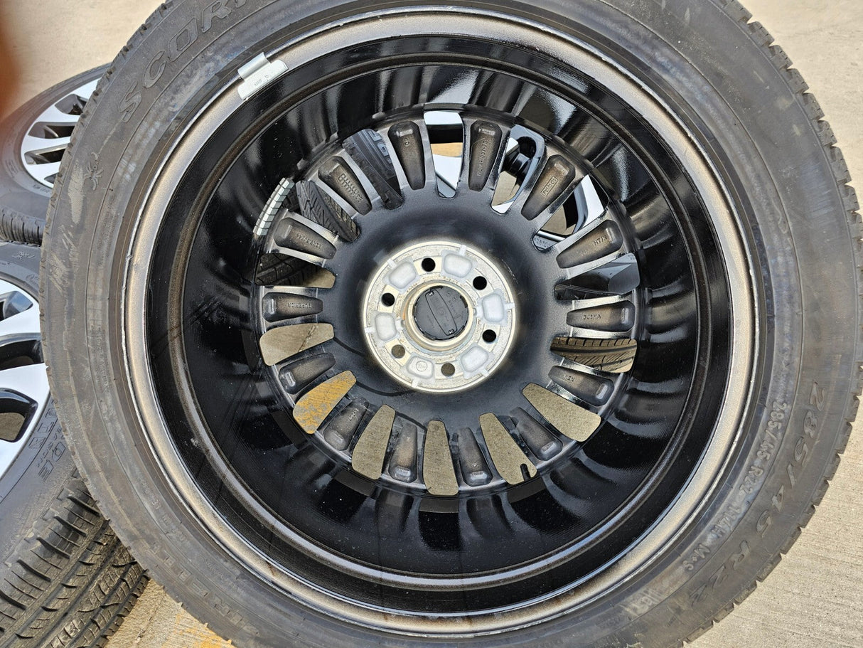 22" Lincoln Navigator OEM rims wheels 10499 95383 Black Label 2023 2024 2025 Texas Truck Tire