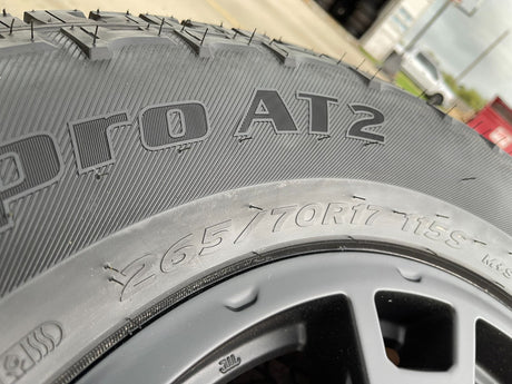 17" Toyota Tacoma 4Runner OEM wheels rims black TRD FJ HANKOOK A/T2 NEW Texas Truck Tire