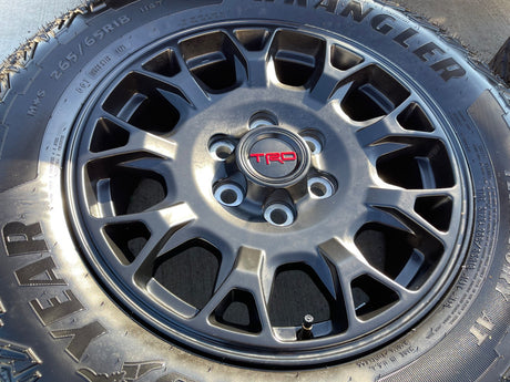 18" Toyota Tacoma 4Runner TRD Pro OEM 95973 wheels rims 2025 2026 GOODYEAR NEW Texas Truck Tire