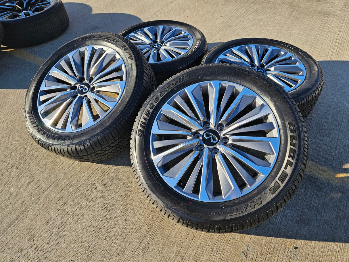 22" Infiniti QX80 QX56 Nissan Titan Armada OEM 94236 wheels rims 2025 2026 NEW Texas Truck Tire