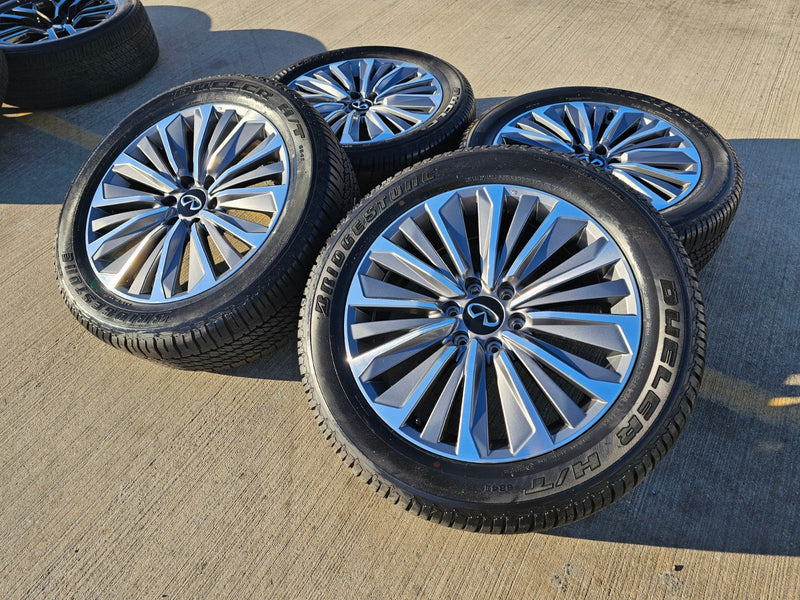 22" Infiniti QX80 QX56 Nissan Titan Armada OEM 94236 wheels rims 2025 2026 NEW Texas Truck Tire