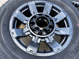 20" Ford F-250 F-350 OEM gray Lariat 10485 10296 wheels rims tires Texas Truck Tire