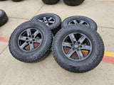 17" Ford F-150 OEM black Tremor rims wheels tires 10339 A/T4 2024 2025 2026 NEW Texas Truck Tire