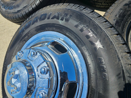 17" Dodge Ram 3500 Dually Laramie 8x200 wheels rims 2703 2704 OEM 2024 2025 NEW Texas Truck Tire