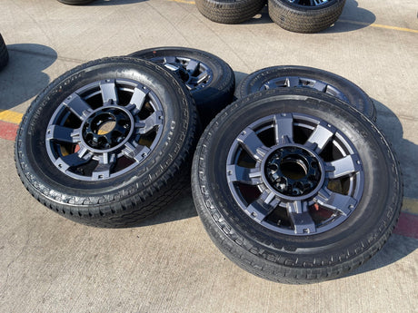 20" Ford F-250 F-350 OEM gray Lariat 10485 10296 wheels rims tires DISCOUNTED Texas Truck Tire