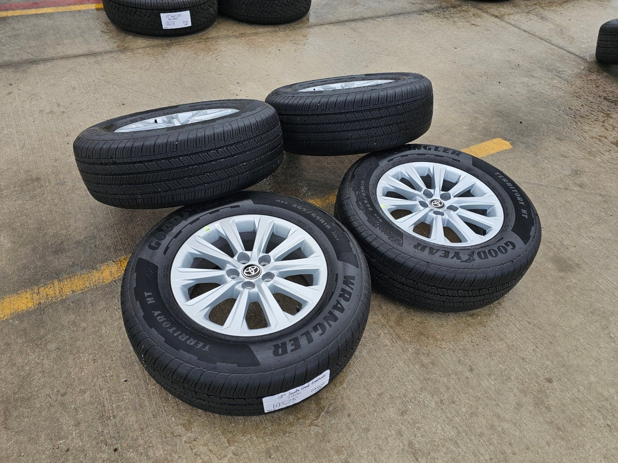 18" Toyota Grand Highlander OEM 10525 wheels rims tires Lexus TX350 GOODYEAR Texas Truck Tire