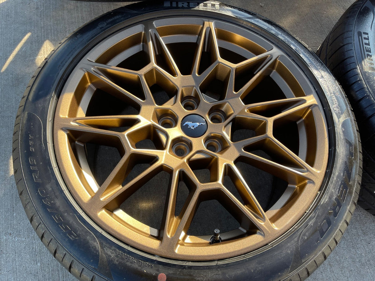 19" Ford Mustang GT Track Pack OEM 10600 10603 Bronze wheels rims 2025 2026 NEW Texas Truck Tire
