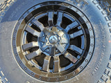 17" 17x9 Fuel Sledge D595 Jeep Wrangler wheels rims 5x114.3 5x4.5 5x5 5x127 Texas Truck Tire