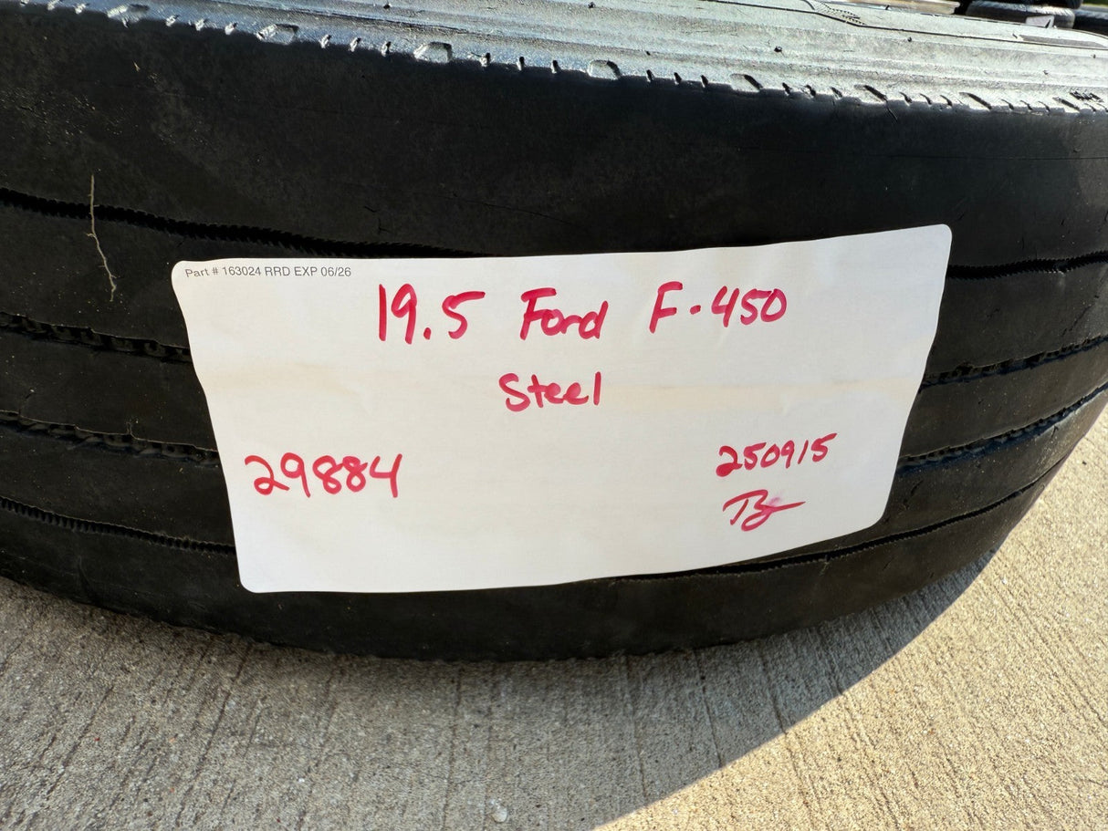 19.5" Ford F-450 Dually F-550 rim RAM 4500 OEM 10x225 spare Texas Truck Tire
