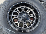 18" 18x9 Fuel Crush D561 Jeep Wrangler wheels rims 5x114.3 5x4.5 5x5 5x127 35" Texas Truck Tire