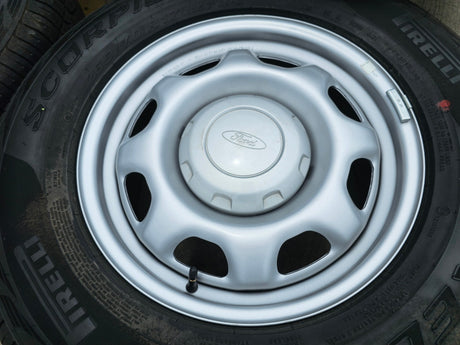 17" Ford F-150 OEM rims wheels 3857 tires steel 2023 2024 2025 PIRELLI A/T NEW Texas Truck Tire