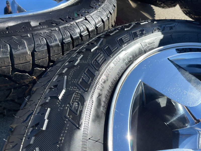 20" GMC Sierra Yukon DENALI OEM wheels rims 5419 BRIDGESTONE DUELER A/T NEW Texas Truck Tire