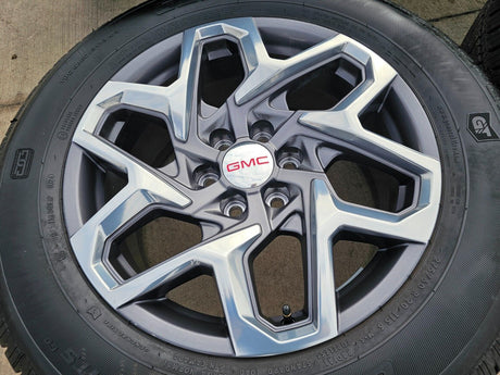 20" GMC Sierra Yukon AT4 Tahoe Silverado OEM wheels rims tires 2022 2023 2024 Texas Truck Tire