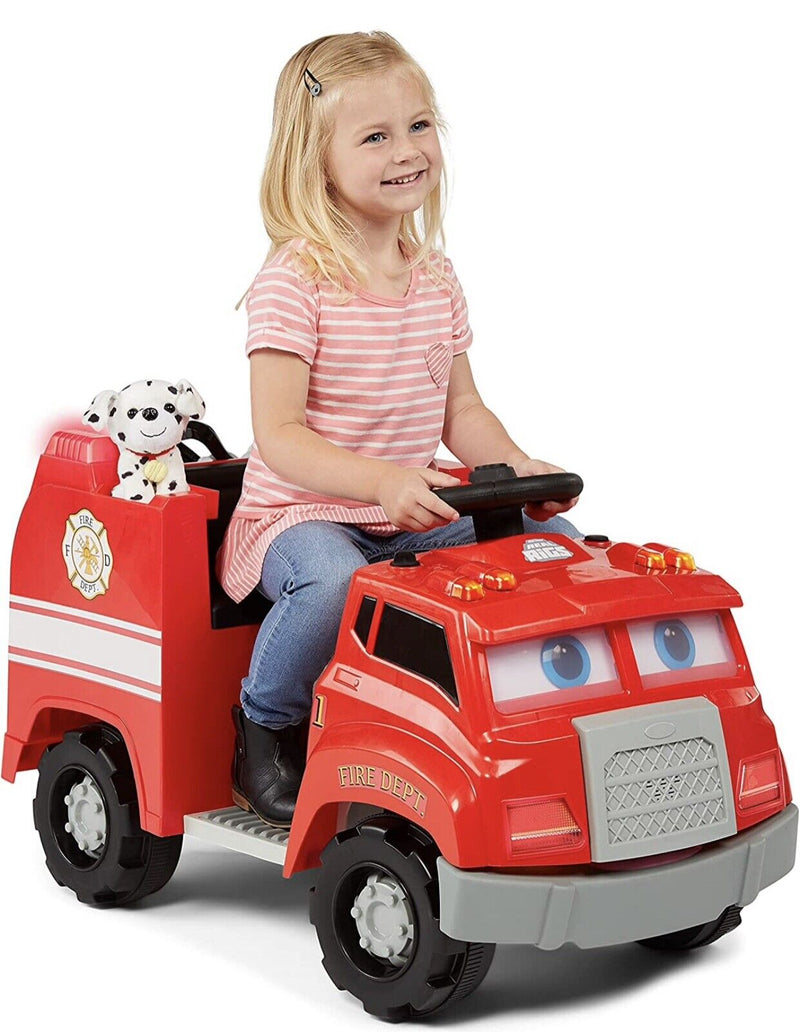 Brand New Kid Trax Real Rigs Toddler Fire Truck with 6V Battery & Charger Included!