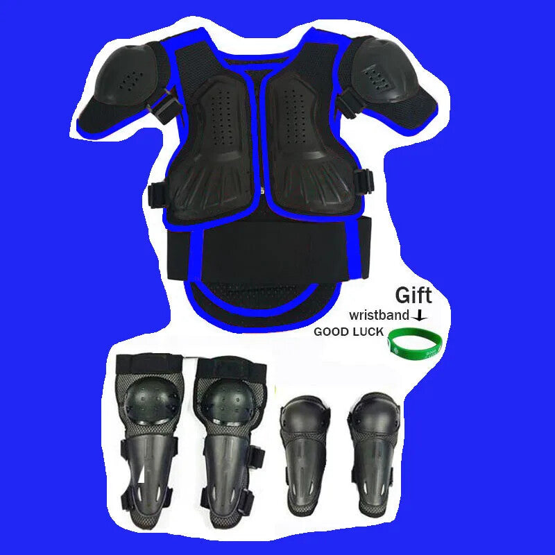 Kids Motocross Body Armor Back Protector Ride-On Horse Toy for Ages 4-15 Years