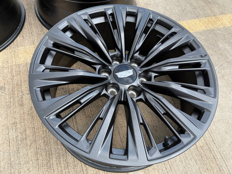 22" Cadillac Escalade V V600 Platinum OEM ORIGINAL wheel rim 2023 2024 2025 NEW Texas Truck Tire