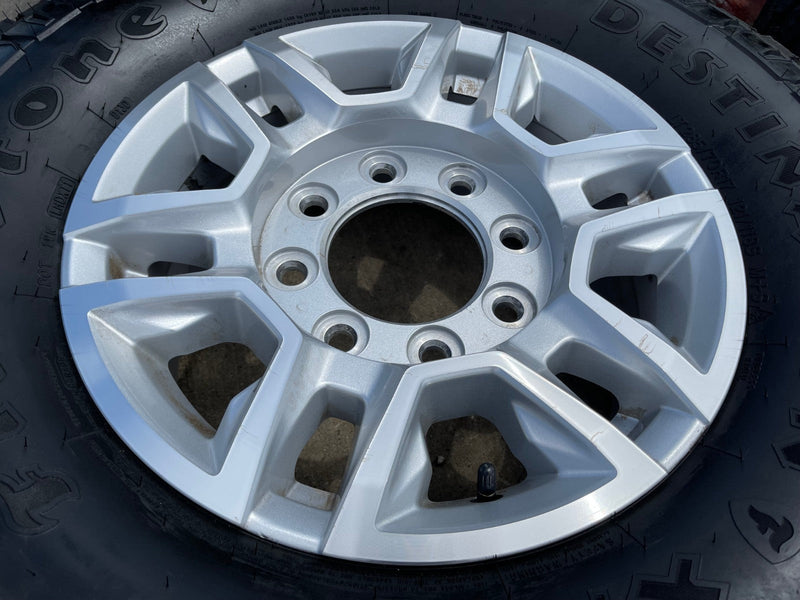 17" Chevy Silverado GMC Sierra 2500 OEM 5948 wheels rims FIRESTONE X/T 33" Texas Truck Tire