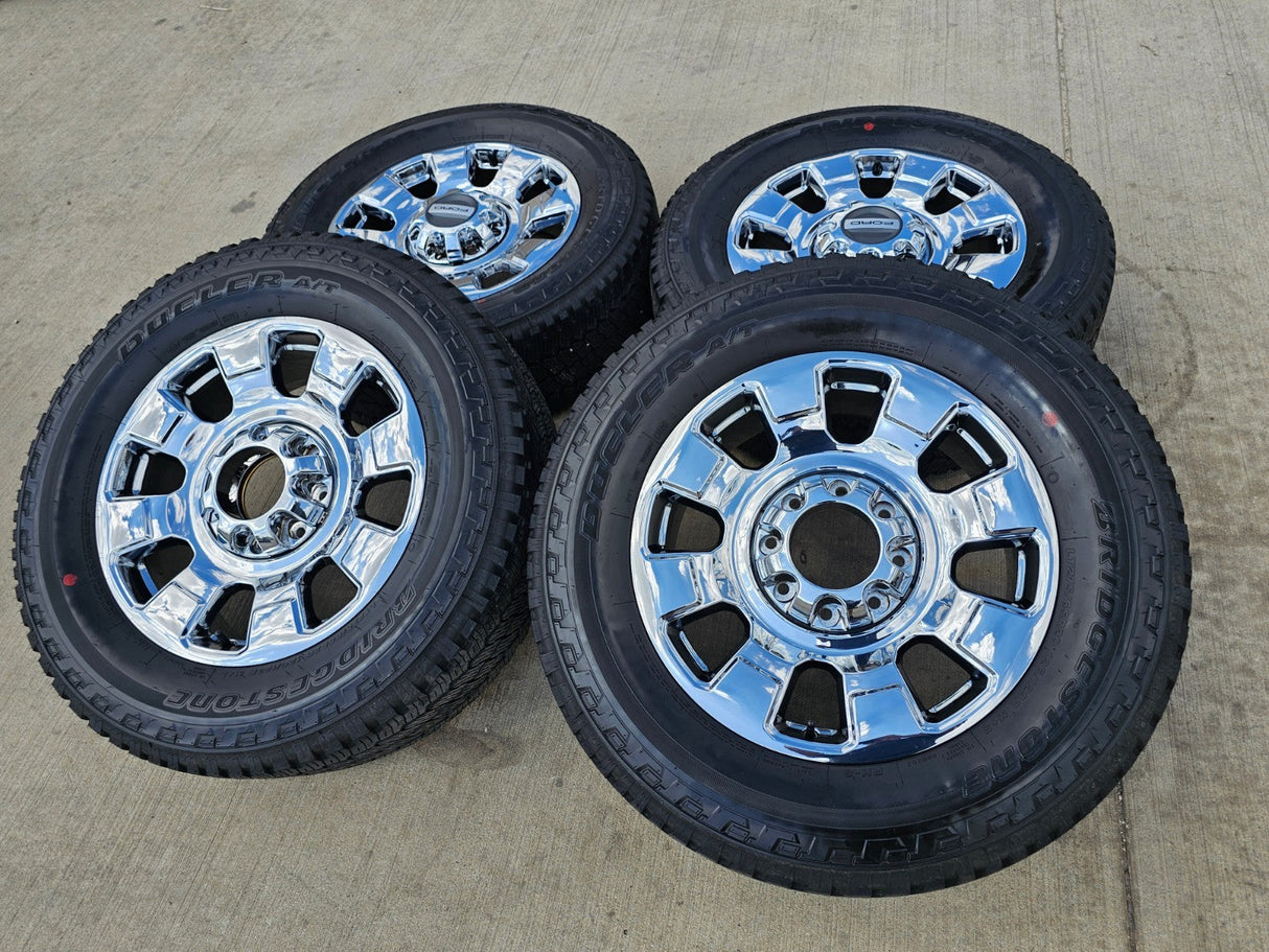 20" Ford F-250 F-350 OEM LARIAT LIMITED 10295 25085 10552 wheels rims CHROME Texas Truck Tire