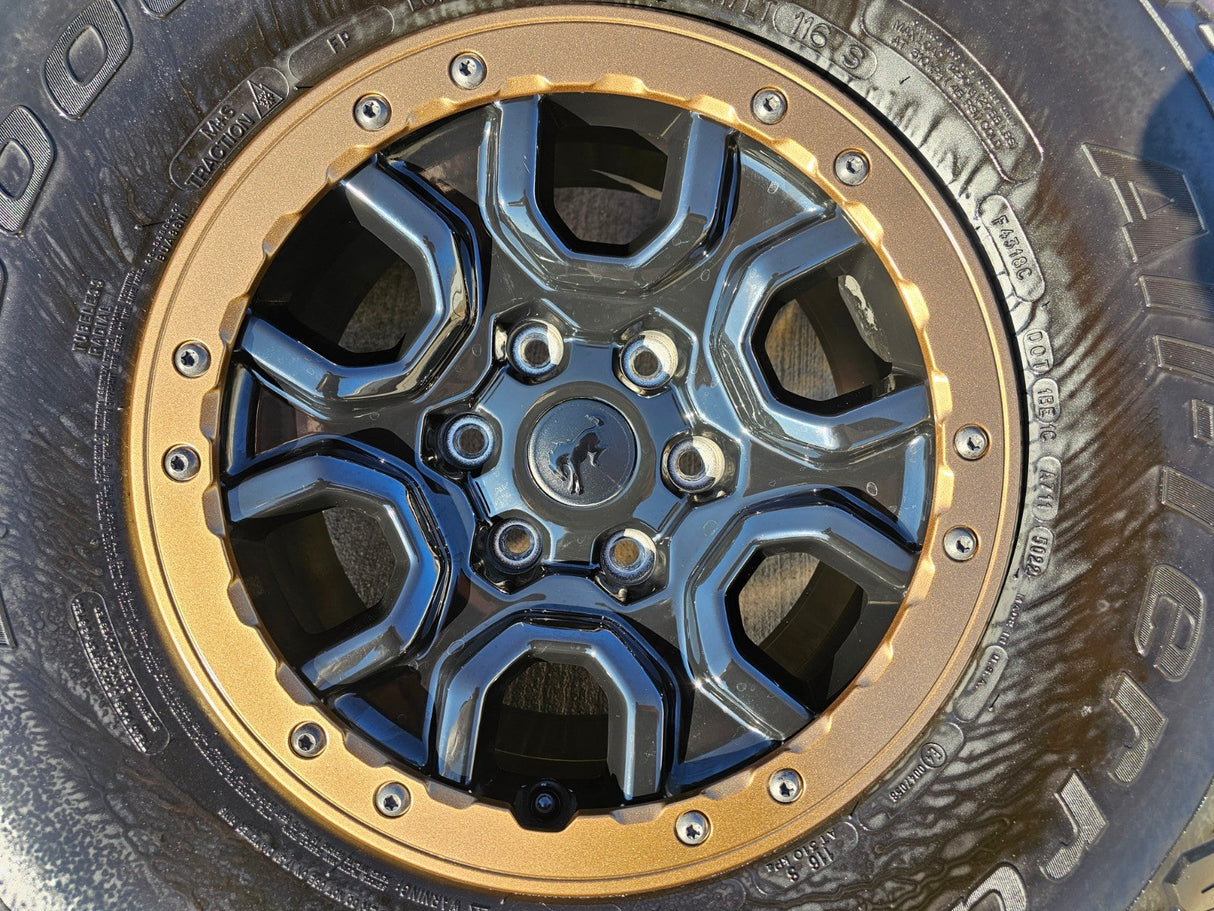 17" Ford Bronco SASQUATCH wheels rims BEADLOCK 10388 Ranger BFG KO2 A/T 37" Texas Truck Tire