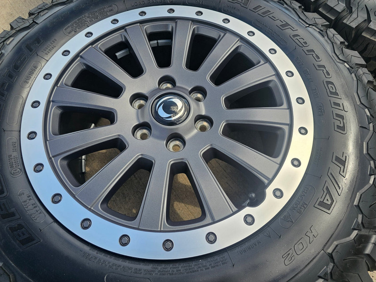 (5) 18" INEOS Grenadier OEM wheels rims beadlock 2023 2024 2025 2026 NEW BFG Texas Truck Tire