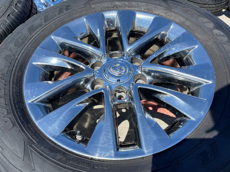 18" Lexus GX460 GX470 Tacoma 4Runner OEM CHROME wheels rims 74297 tires Texas Truck Tire