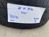 20" VW Atlas OEM wheel rim tire 70076 Audi Q7 Q8 2020 2021 2022 2023 2024 2025 Texas Truck Tire