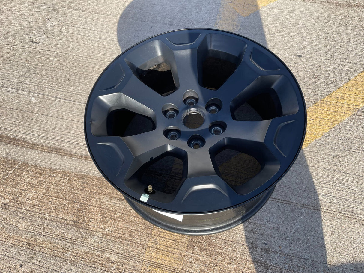 (1) 20" Dodge Ram 1500 OEM Laramie Black 2680 wheel Spare 2022 2023 2024 2025 Texas Truck Tire
