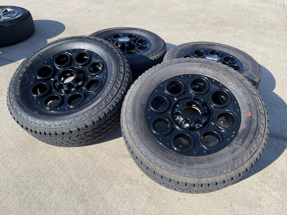 20" Ford F-250 F-350 OEM black TREMOR 10299 10484 wheels rims 2023 2024 2025 NEW Texas Truck Tire