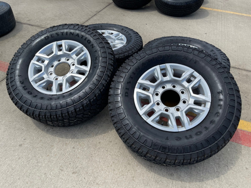 17" Chevy Silverado GMC Sierra 2500 OEM 5948 wheels rims FIRESTONE X/T 33" Texas Truck Tire