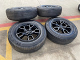 18" Jeep Wrangler SMOKY MOUNTAIN Black OEM 9198 wheels rims tires MICHELIN NEW Texas Truck Tire