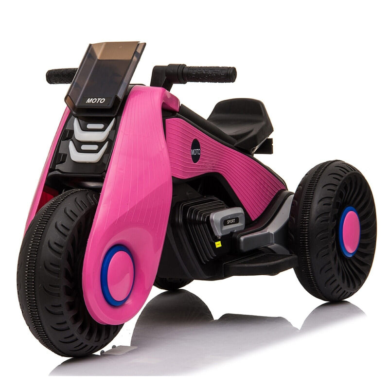 Fun and Stylish Pink Electric Motorcycle for Kids with USB Music - Perfect Birthday Gift for Girls!