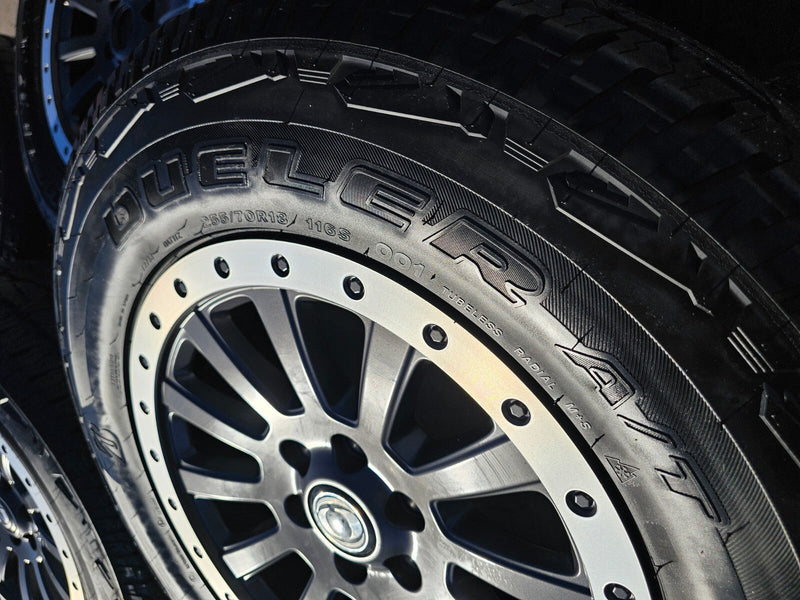 (5) 18" INEOS Grenadier OEM wheels rims tires beadlock 2023 2024 2025 2026 NEW Texas Truck Tire