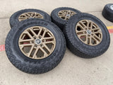 18" Toyota Tundra TRD OEM wheels rims 75281 Sequoia LX600 BRONZE 2025 2026 NEW Texas Truck Tire