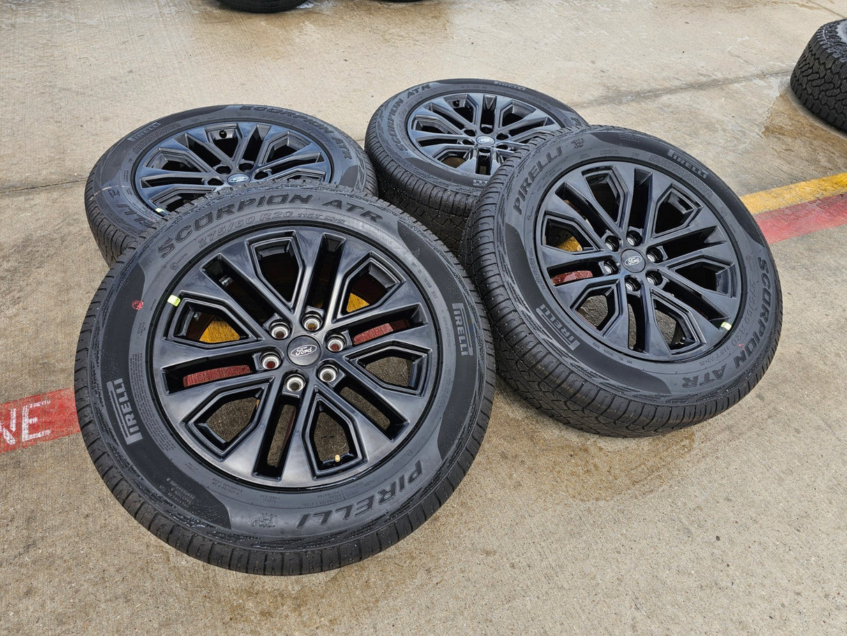 20" Ford F-150 LARIAT Limited OEM 10619 rims wheels Expedition 2026 PIRELLI NEW Texas Truck Tire
