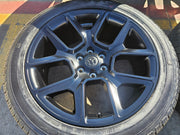 22" Dodge Ram 1500 OEM LIMITED Laramie wheels rims black 2725 2684 GENERAL Texas Truck Tire
